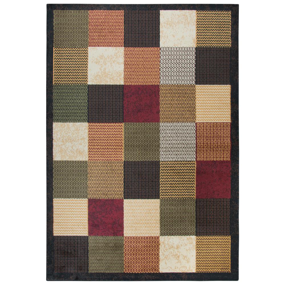 Rizzy Home Xcite Multicolor 8 ft. x 10 ft. Rectangle Area RugXCIXI6908TA700810 The Home Depot