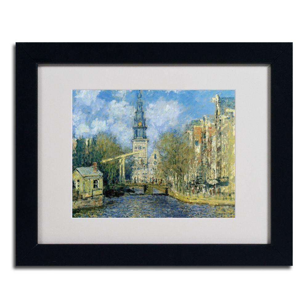 Trademark Fine Art 11 In X 14 In The Zuiderkerk At Amsterda Black Framed Matted Art M226 B1114mf The Home Depot