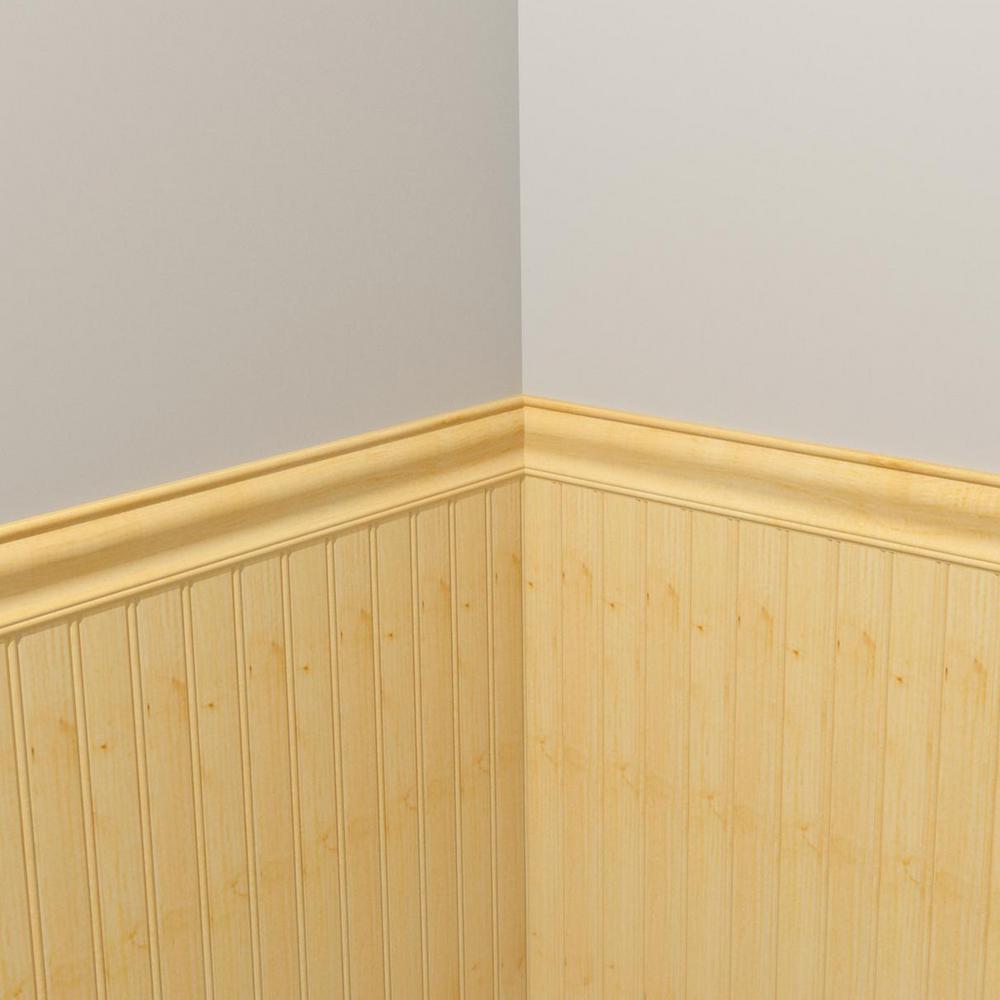 Alexandria Moulding 9 16 In X 2 5 8 In X 96 In Knotty Pine Chair Rail Moulding