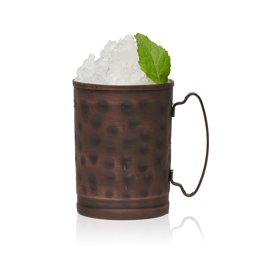 Libbey Moscow Mule 4Piece Hammered Copper Mug SetMM200 The Home Depot
