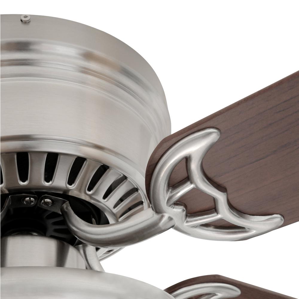 Unbranded Hugger 52 In Led Indoor Brushed Nickel Ceiling Fan With Light Kit Al3led Bn The Home Depot