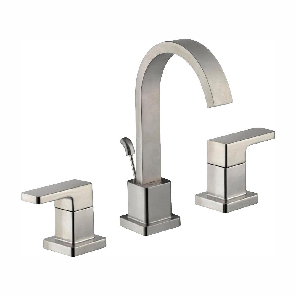 Glacier Bay Marx 8 in. Widespread 2-Handle High-Arc Bathroom Faucet in Brushed Nickel