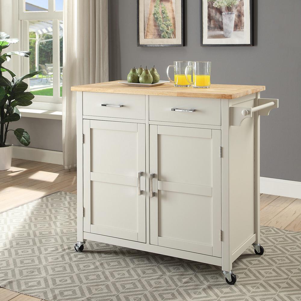 Usl Macie Polar White Small Kitchen Cart Sk19250a1 Pw The Usl Macie Polar White Small Kitchen Cart Sk19250a1 Pw The