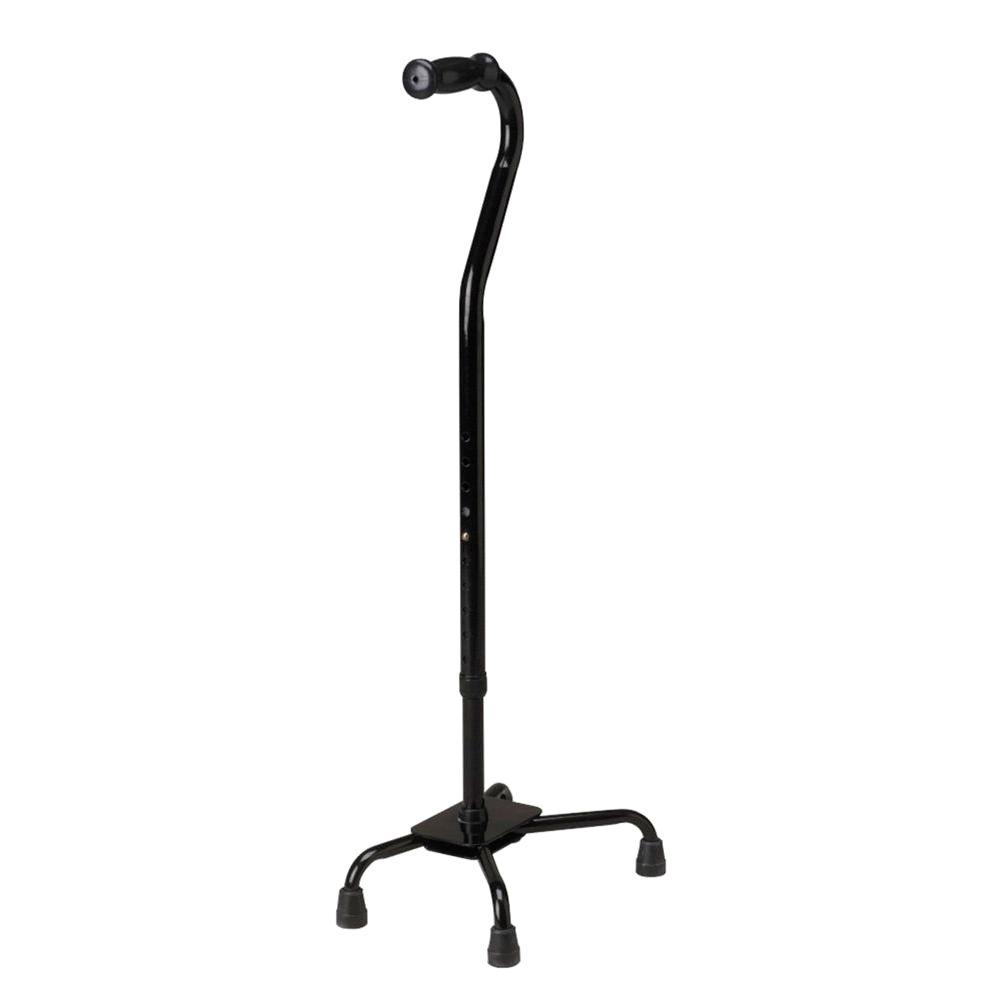 Medline Bariatric Small Base Quad Cane In Black Mds86222xw The