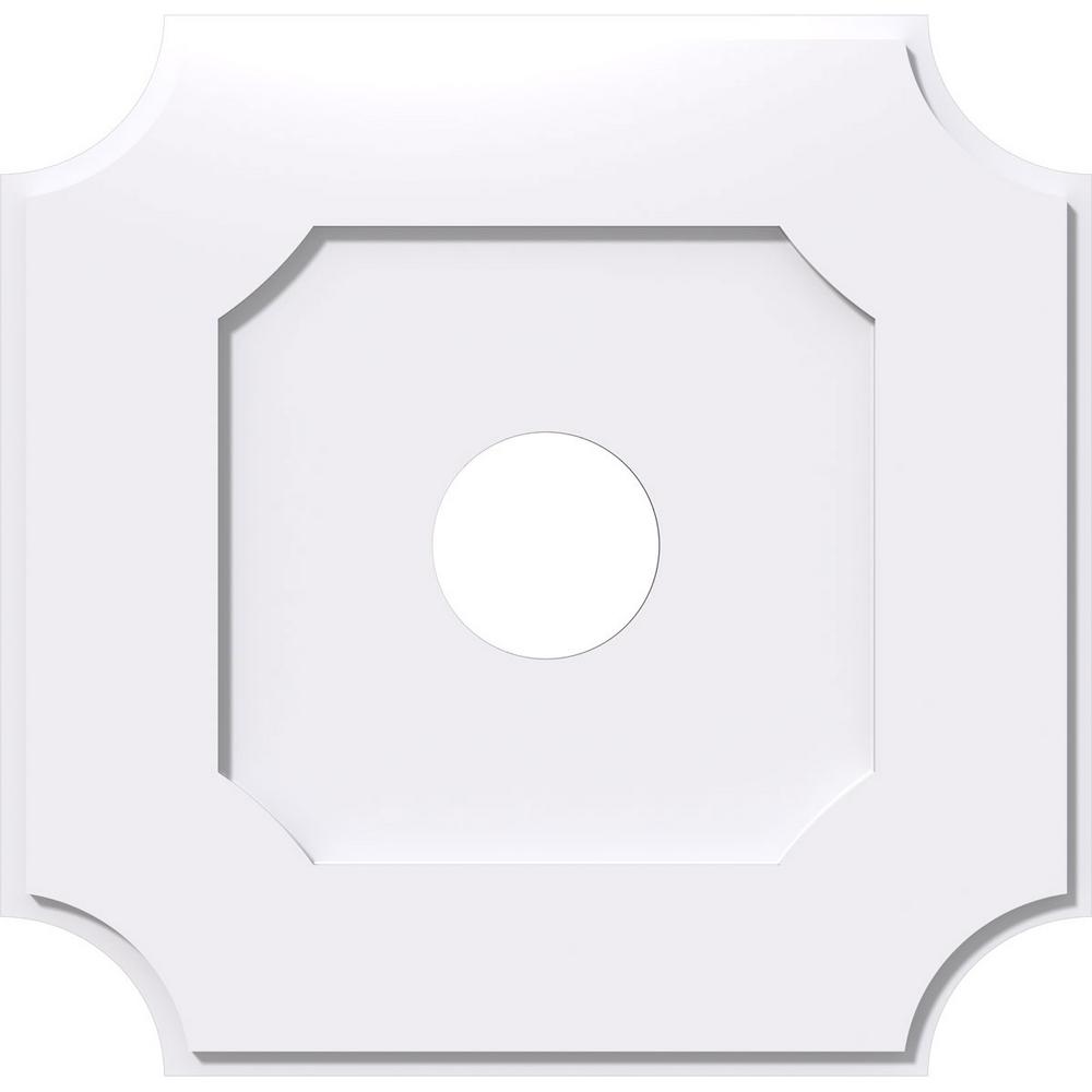 Ekena Millwork 14 In X 1 Locke Architectural Grade Pvc 14 In X 1 Locke Architectural Grade Pvc Contemporary Ceiling Medallion