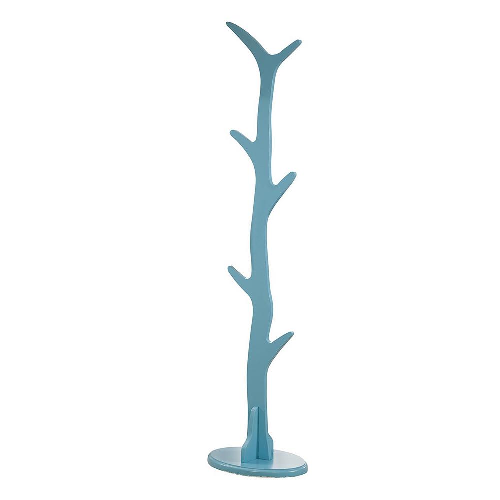 turquoise coat rack