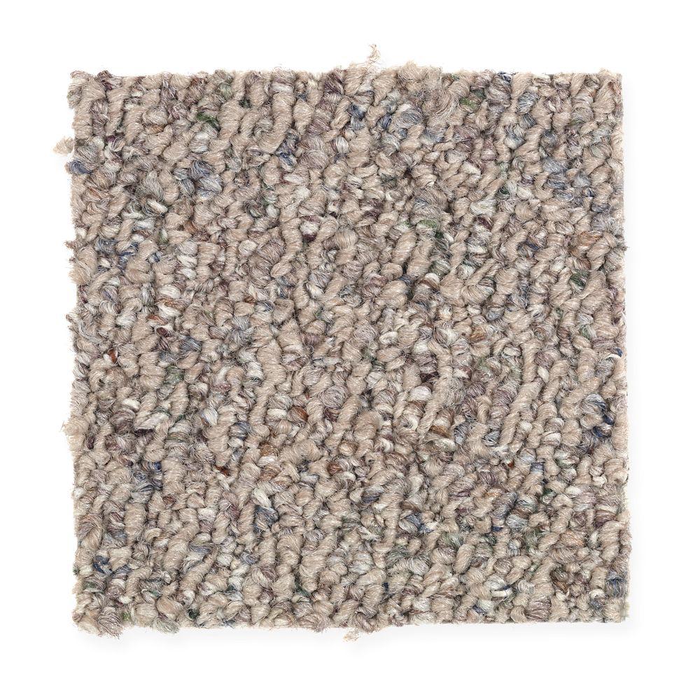 TrafficMASTER Carpet Sample Speeding Color Rosewood Loop 8 in. x 8