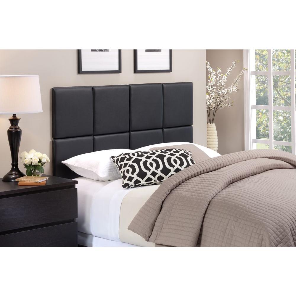 Foremost Tessa Matte Black King Headboard-THT-61013-PU-BLK-KNG - The ...