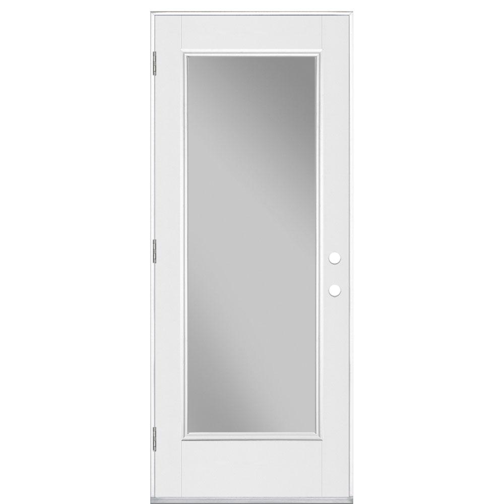 Masonite 32 in. x 80 in. Full Lite Left Hand Outswing