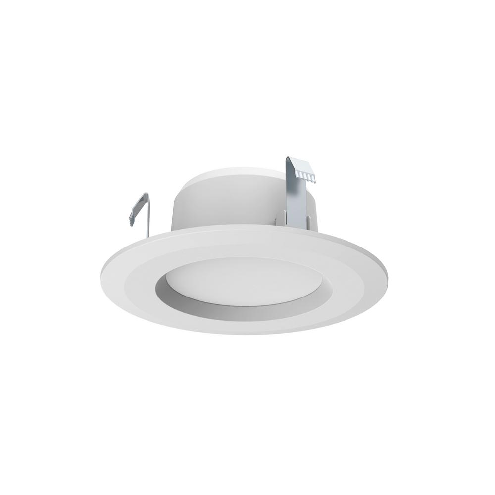 Commercial Electric Commerical Electric 4 in. White Integrated LED Recessed Trim (4Pack)DL