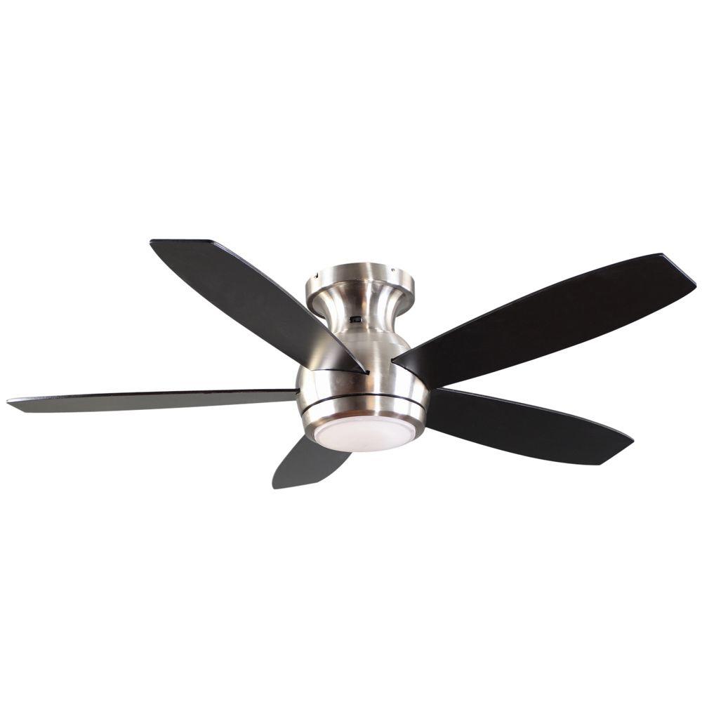 GE Treviso 52 in. Brushed Nickel Indoor LED Ceiling Fan ...