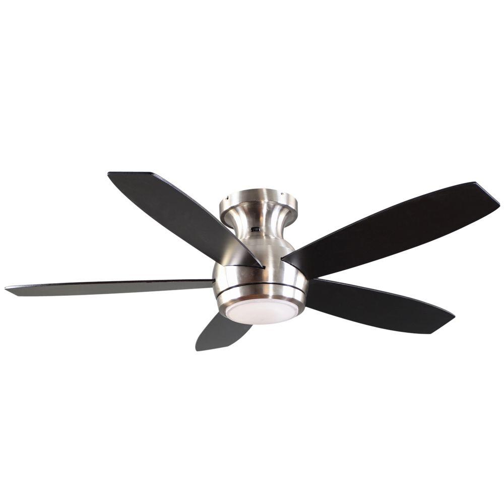 Ge Treviso 52 In Brushed Nickel Indoor Led Ceiling Fan With Brushed Nickel Indoor Led Ceiling Fan