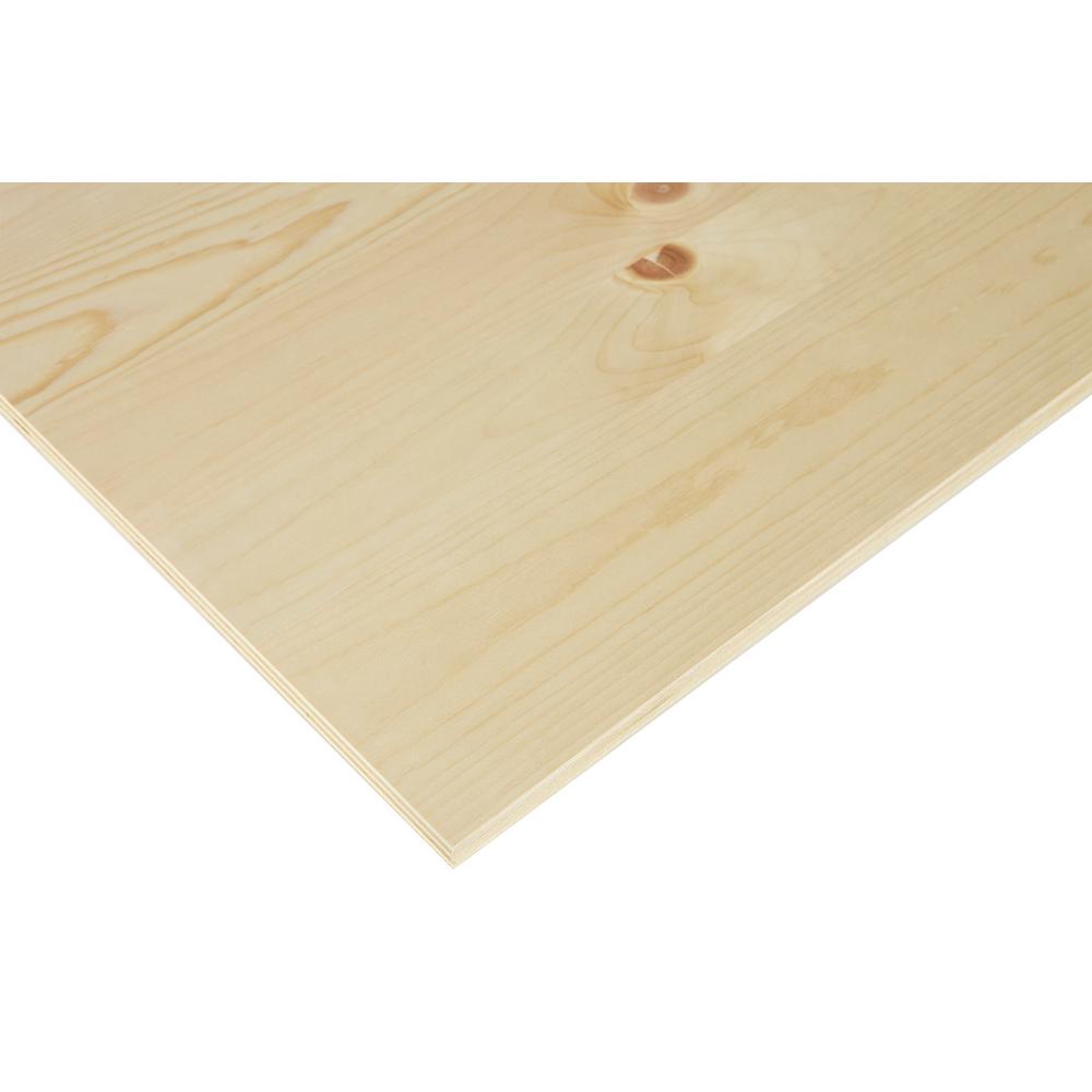 Columbia Forest Products 1/4 in. x 2 ft. x 2 ft. PureBond Knotty Pine