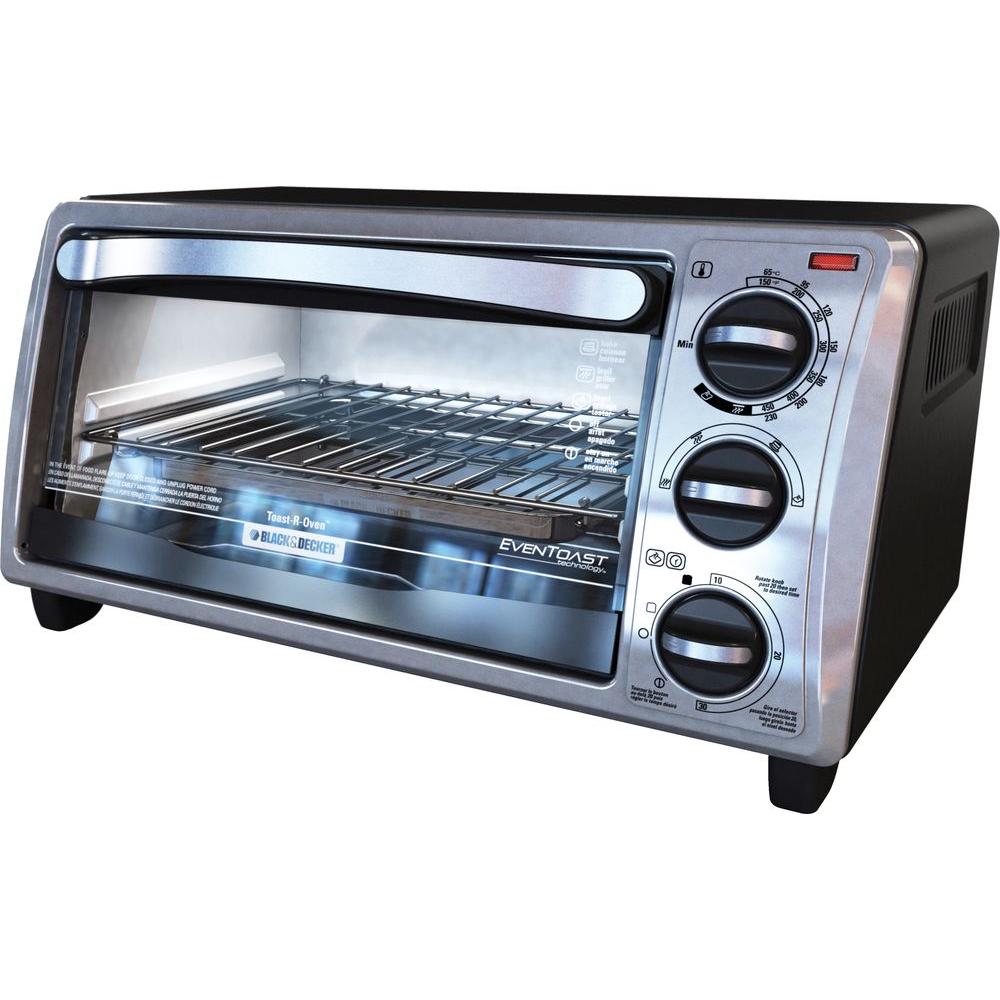Black & Decker 4-Slice Toaster Oven in Stainless Steel by BLACK+DECKER