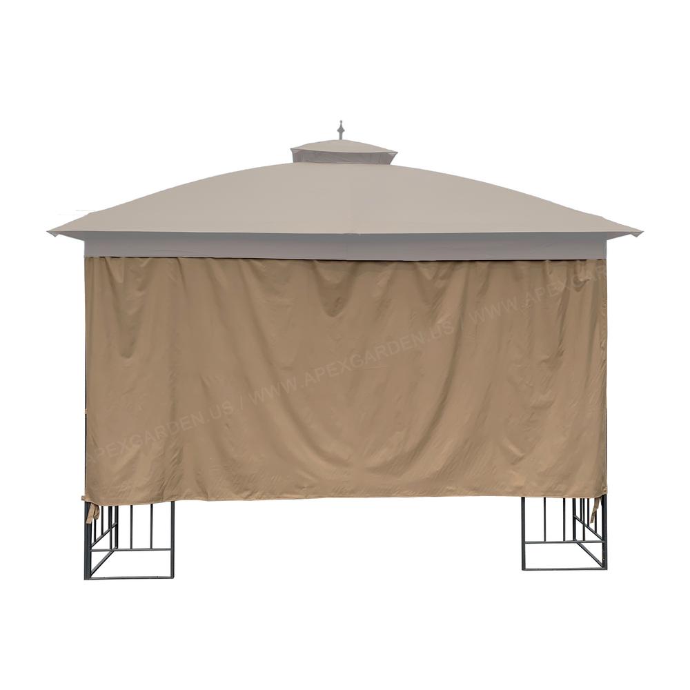 Apex Garden Universal 10 Ft Gazebo Privacy Screen Curtain 1 Side