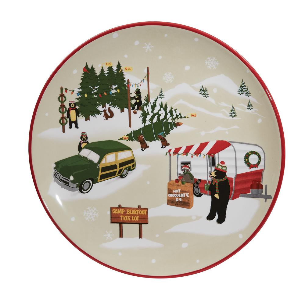 Park Designs Hometown Holiday Multicolor Dessert Plate Set Of 4