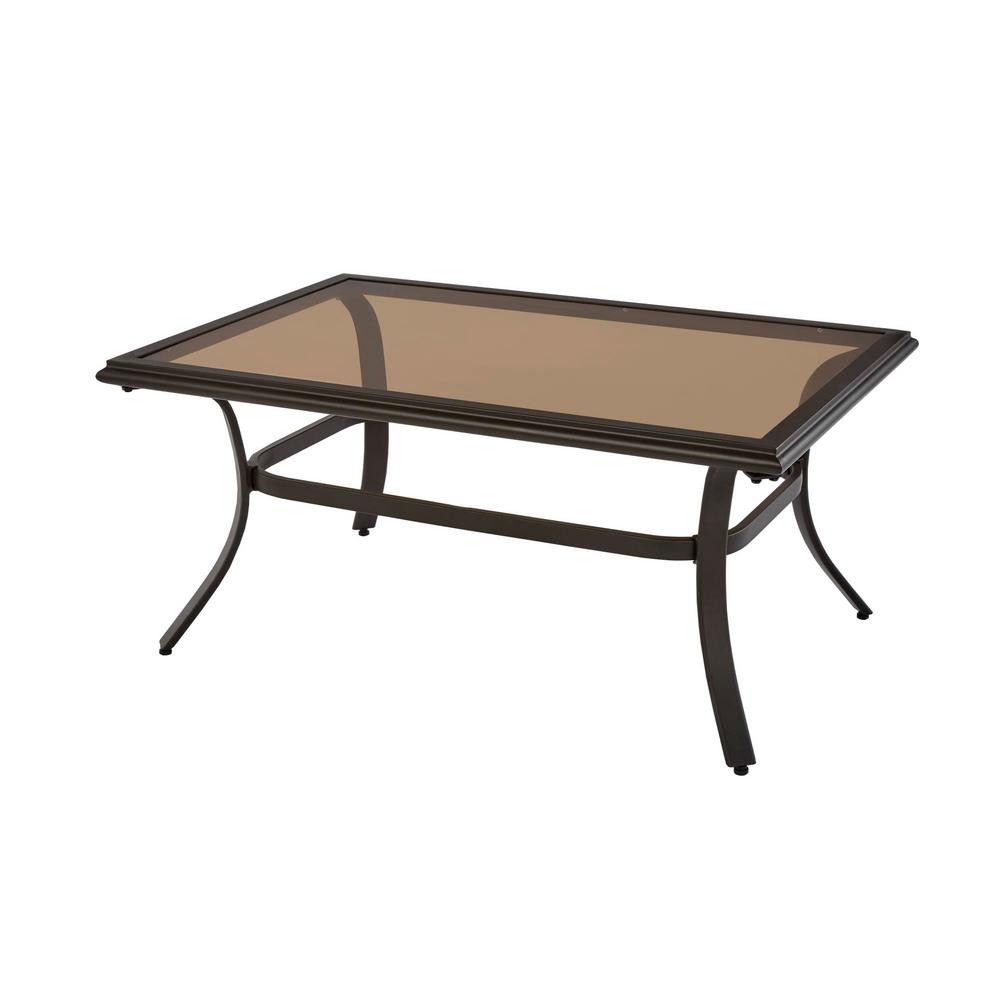 Hampton Bay Riverbrook Espresso Brown 5Piece Steel Outdoor Patio