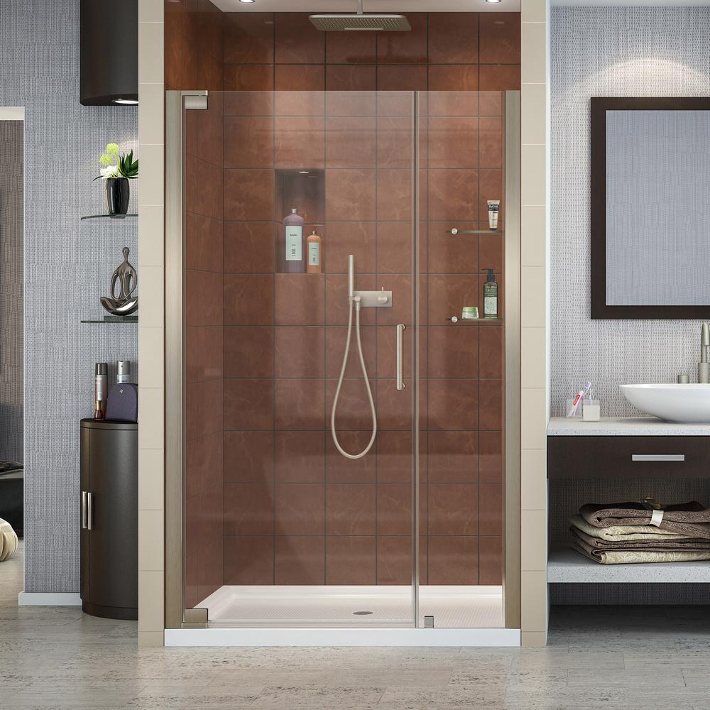 Dreamline Elegance 39 In To 41 In X 72 In Semi Frameless Pivot