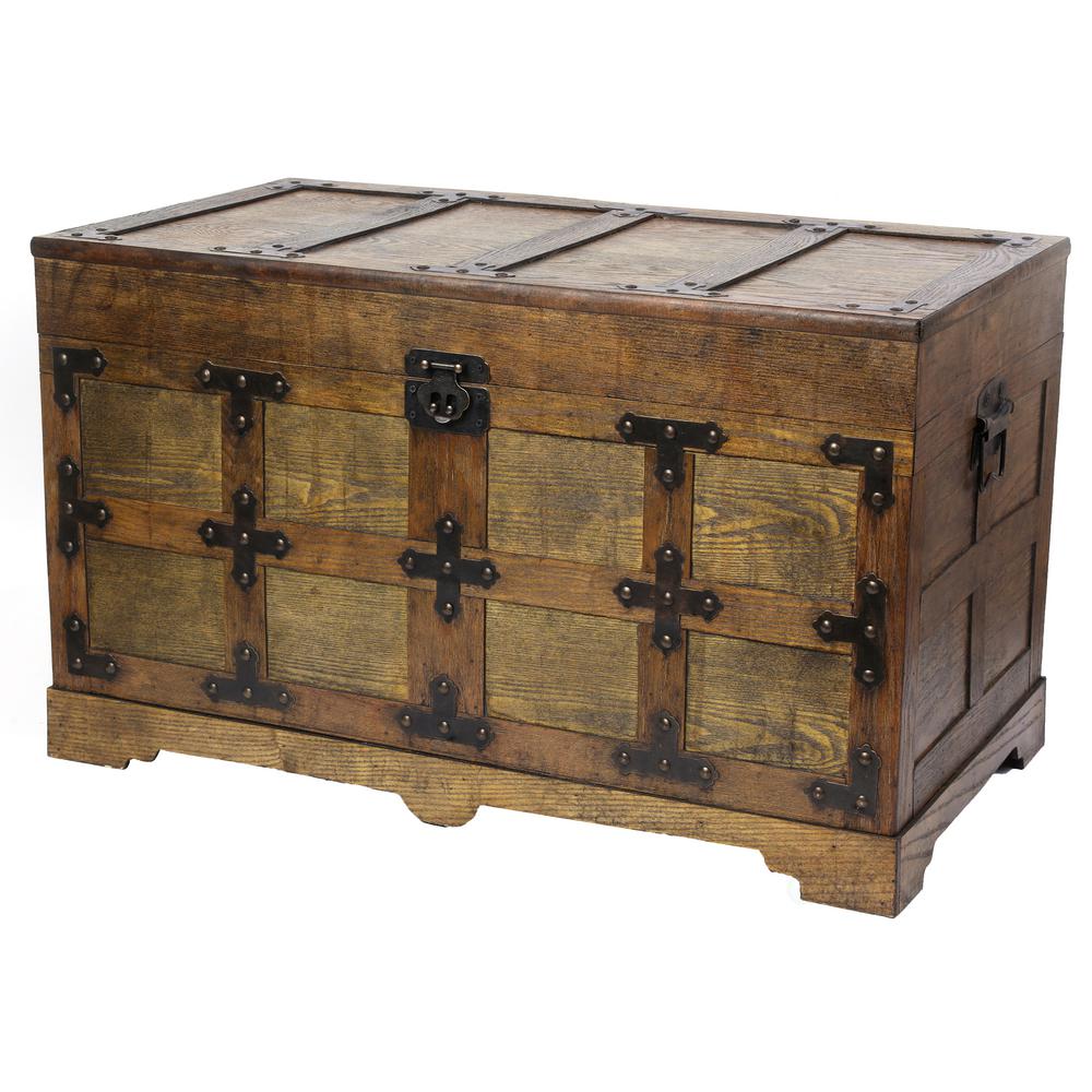 medium wooden chest