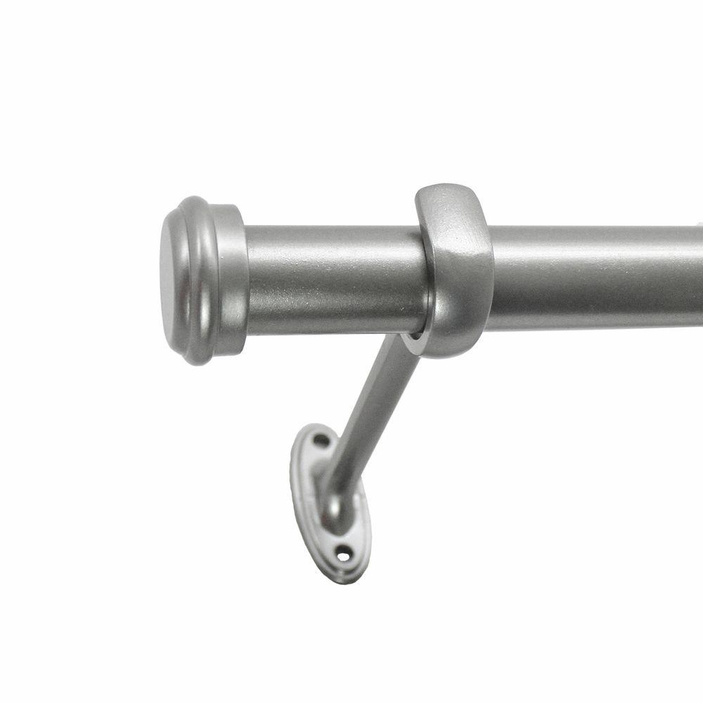 Decopolitan 18 In 36 7 8 End Cap Rod Set Nickel Decopolitan 18 In 36 7 8 End Cap Rod
