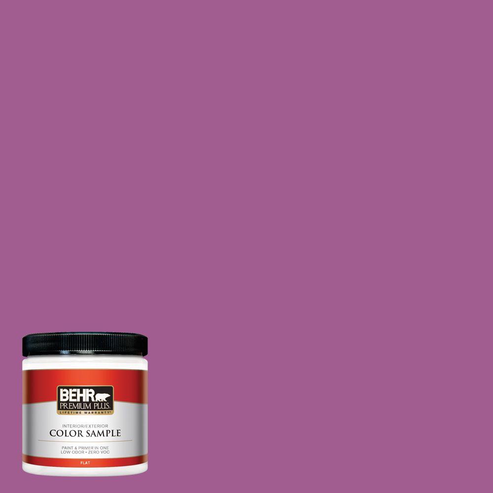 Behr Premium Plus 8 Oz P110 6 Wild Berry Flat Interior Exterior P110 6 Wild Berry Flat Interior Exterior Paint And Primer In One Sample