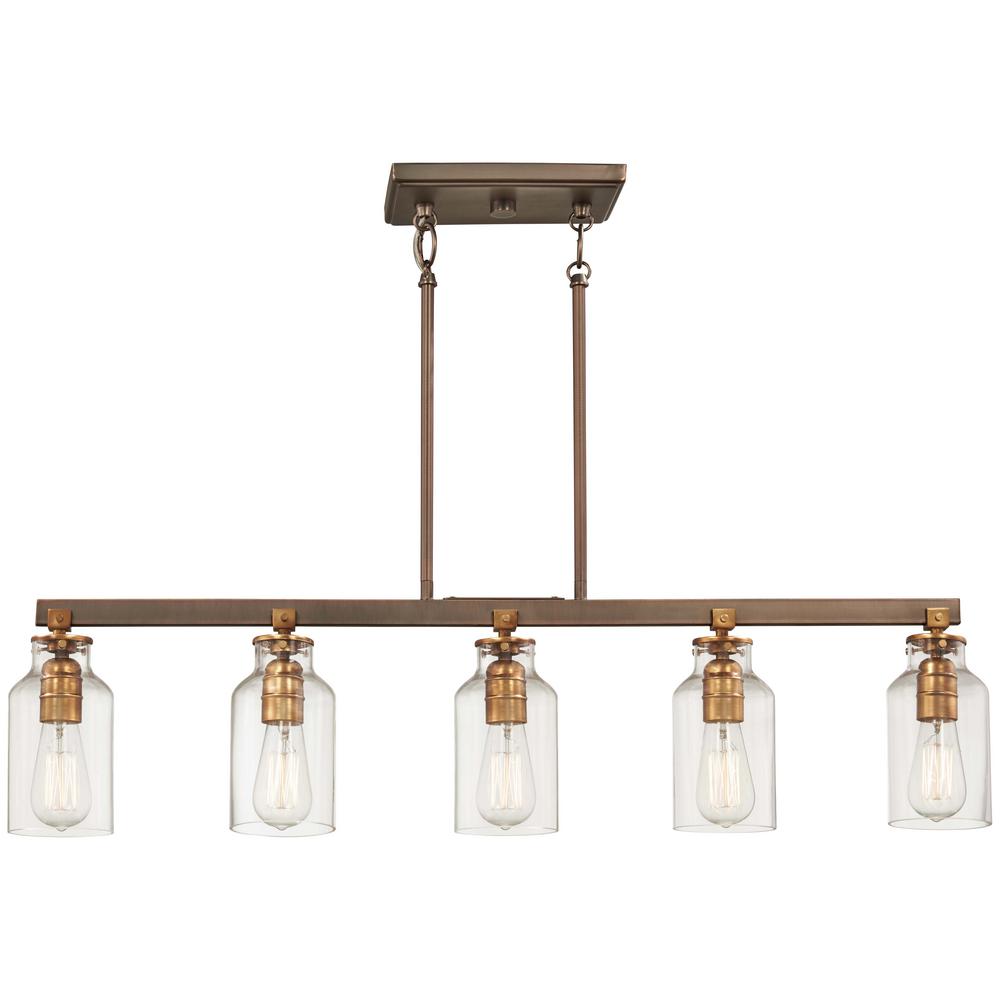 Minka Lavery Morrow 5 Light Harvard Court Bronze With Gold Minka Lavery Morrow 5 Light Harvard