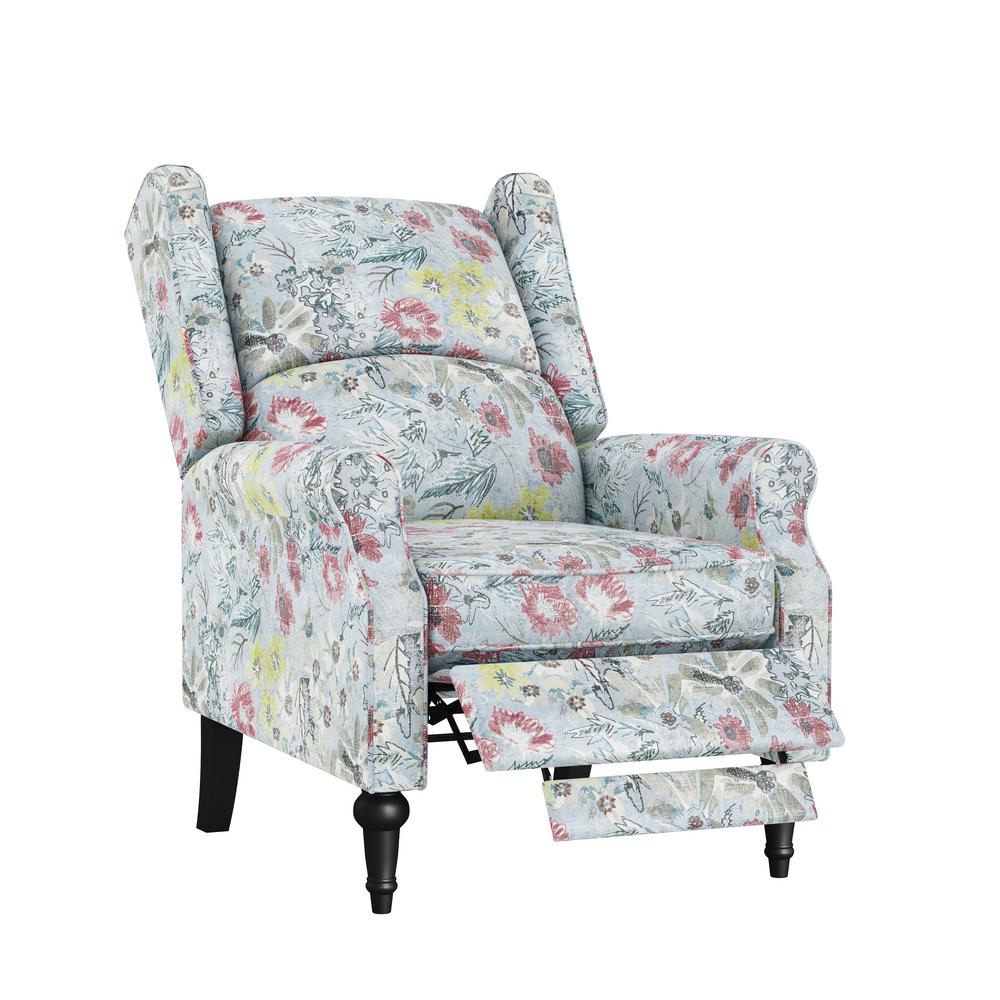 Floral Recliners Living Room Furniture The Home Depot