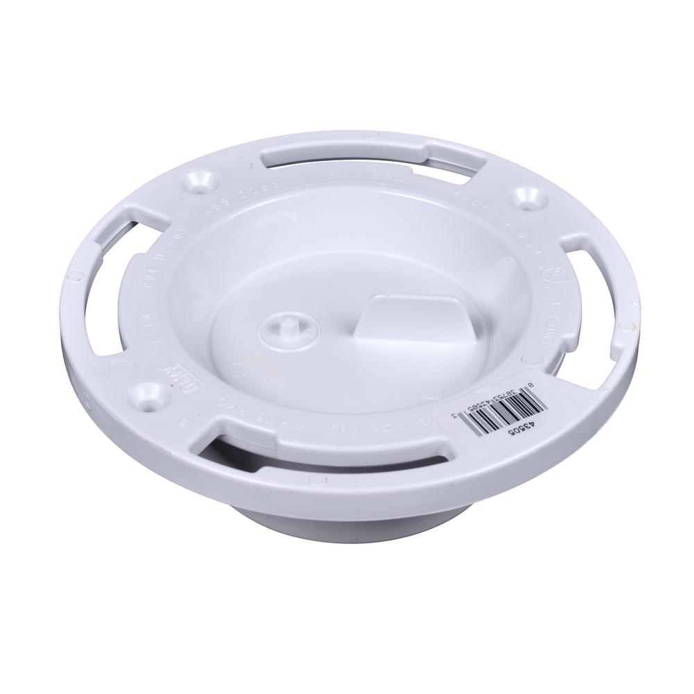 Oatey Level-Fit 3 Or 4 In. PVC Closet Flange With Test Cap-435052 - The ...