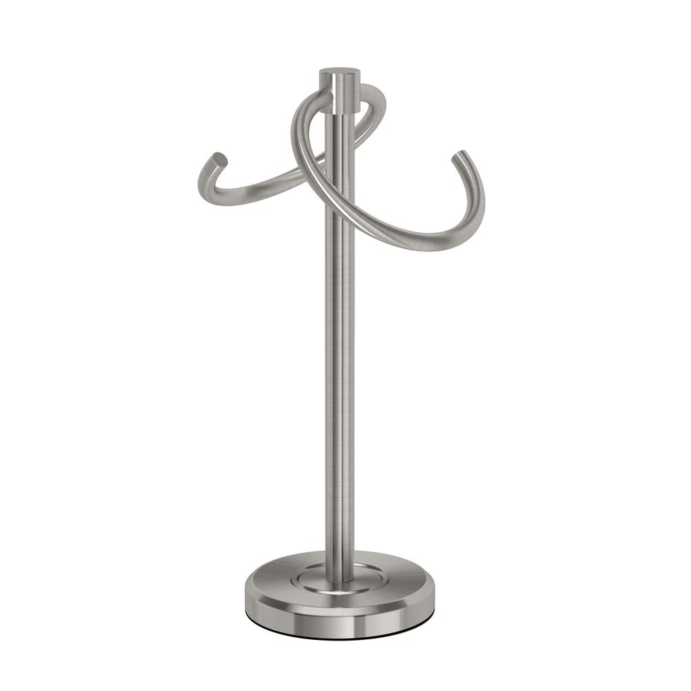 Gatco Latitude Ii S Style Countertop Towel Ring In Satin Nickel