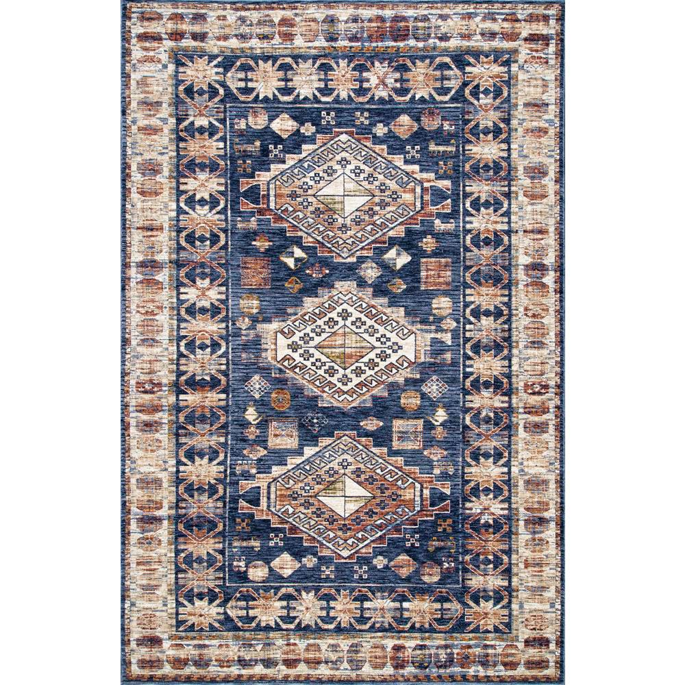nuLOOM Vintage Jade Tribal Blue 5 ft. x 8 ft. Area RugSTCV19A508