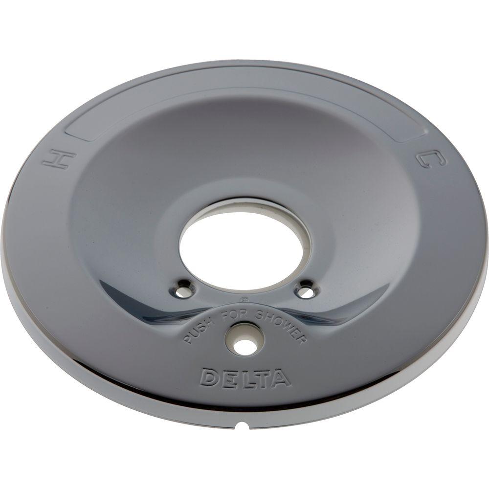 Delta 1Handle Tub and Shower Faucet Escutcheon with Diverter Hole for