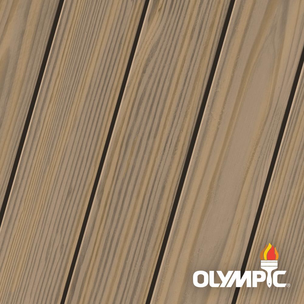 Olympic Maximum 1 Gal Driftwood Gray Semi Transpa Exterior Driftwood Gray Semi Transpa Exterior Stain And Sealant In One