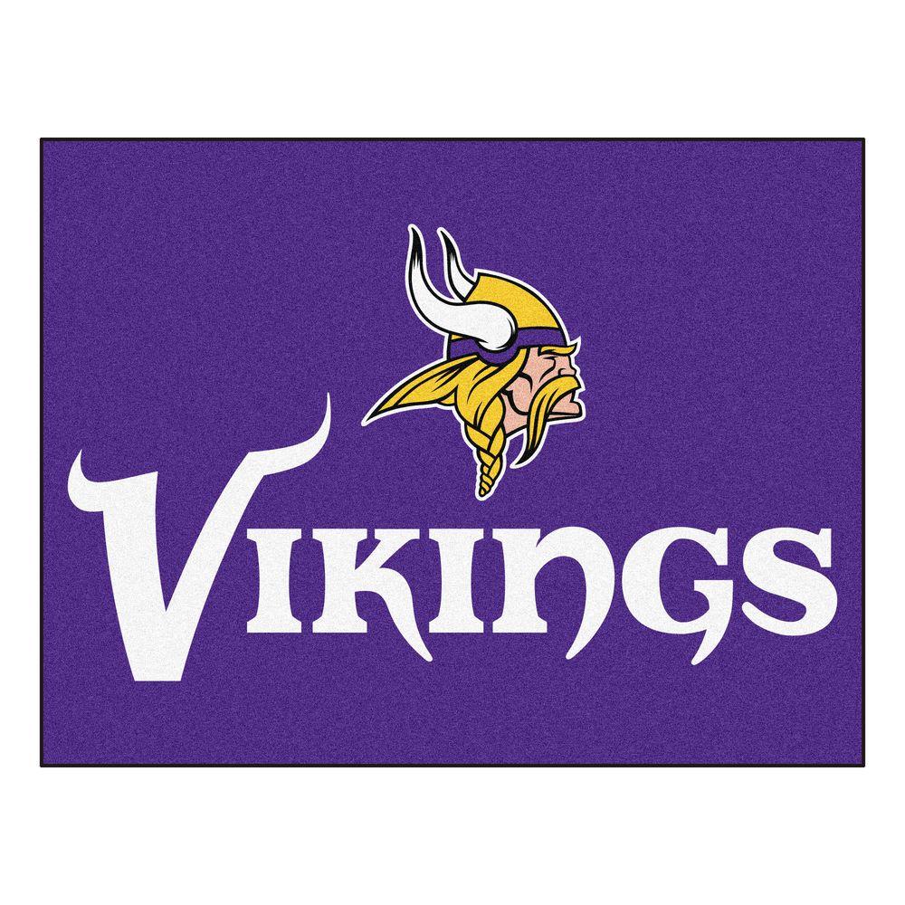 FANMATS NFL Minnesota Vikings Purple 2 ft. 10 in. x 3 ft. 9 in. Indoor ...