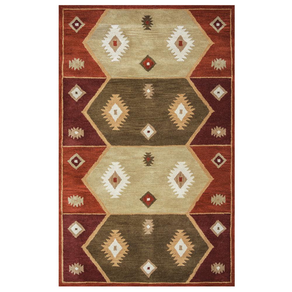 Rizzy Home Southwest Multicolor 8 ft. x 10 ft. Area Rug