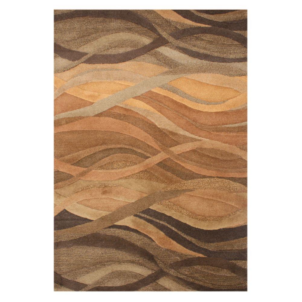 Rust Orange 5 ft. x 8 ft. Area RugAy200505x8 The Home Depot