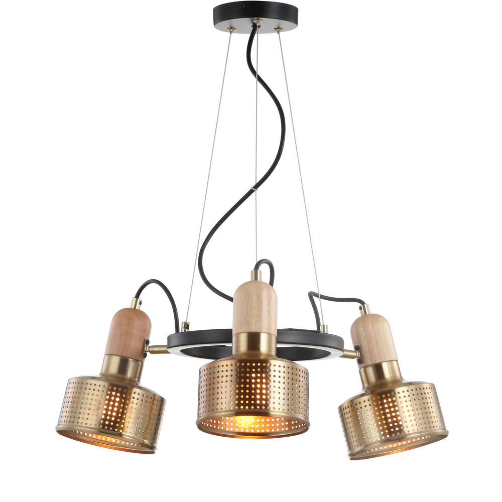 Jonathan Y Gallery 22 In 3 Light Adjule Spotlight Metal Led Light Adjule Spotlight Metal Led