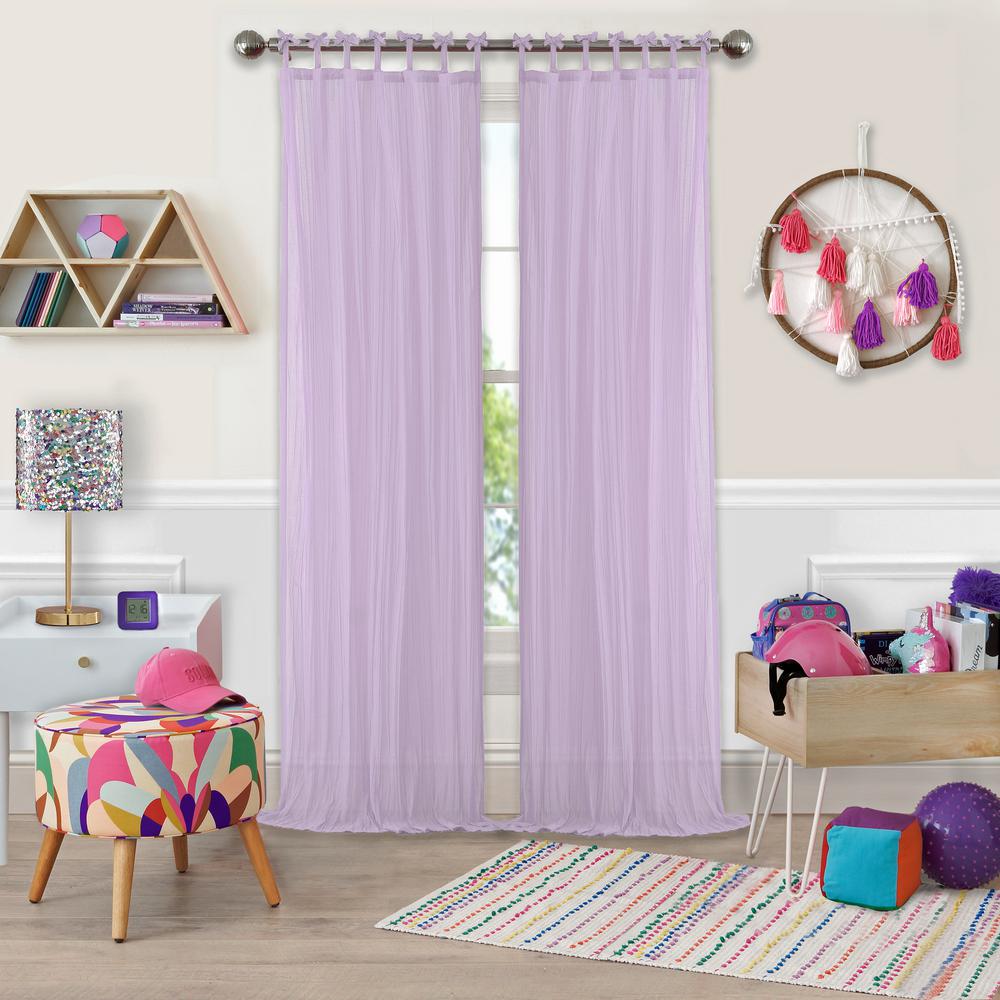 Elrene Greta Crushed Sheer Kids Window Curtain 22406llc The Home