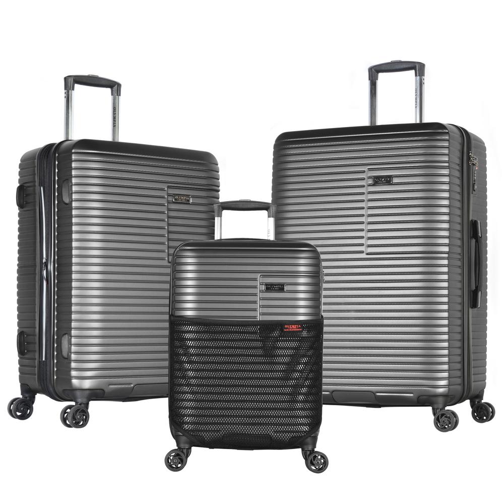 Olympia USA TAURUS 3-Piece PC/ABS Expandable Hardcase Spinner Set with TSA Lock, Gray was $575.93 now $172.77 (70.0% off)
