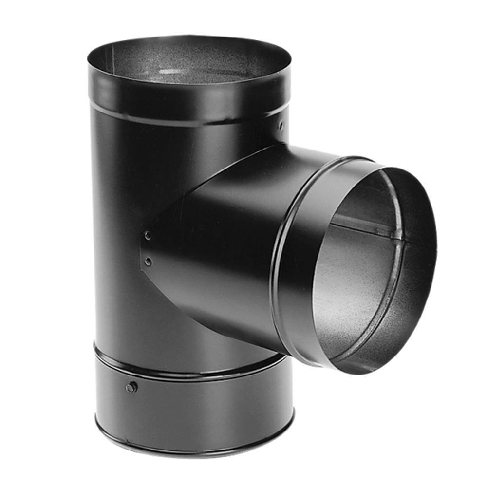 Chimney Stove Pipe Tee With Clean Out Cap Chimney Stove Pipe Tee With Clean Out Cap