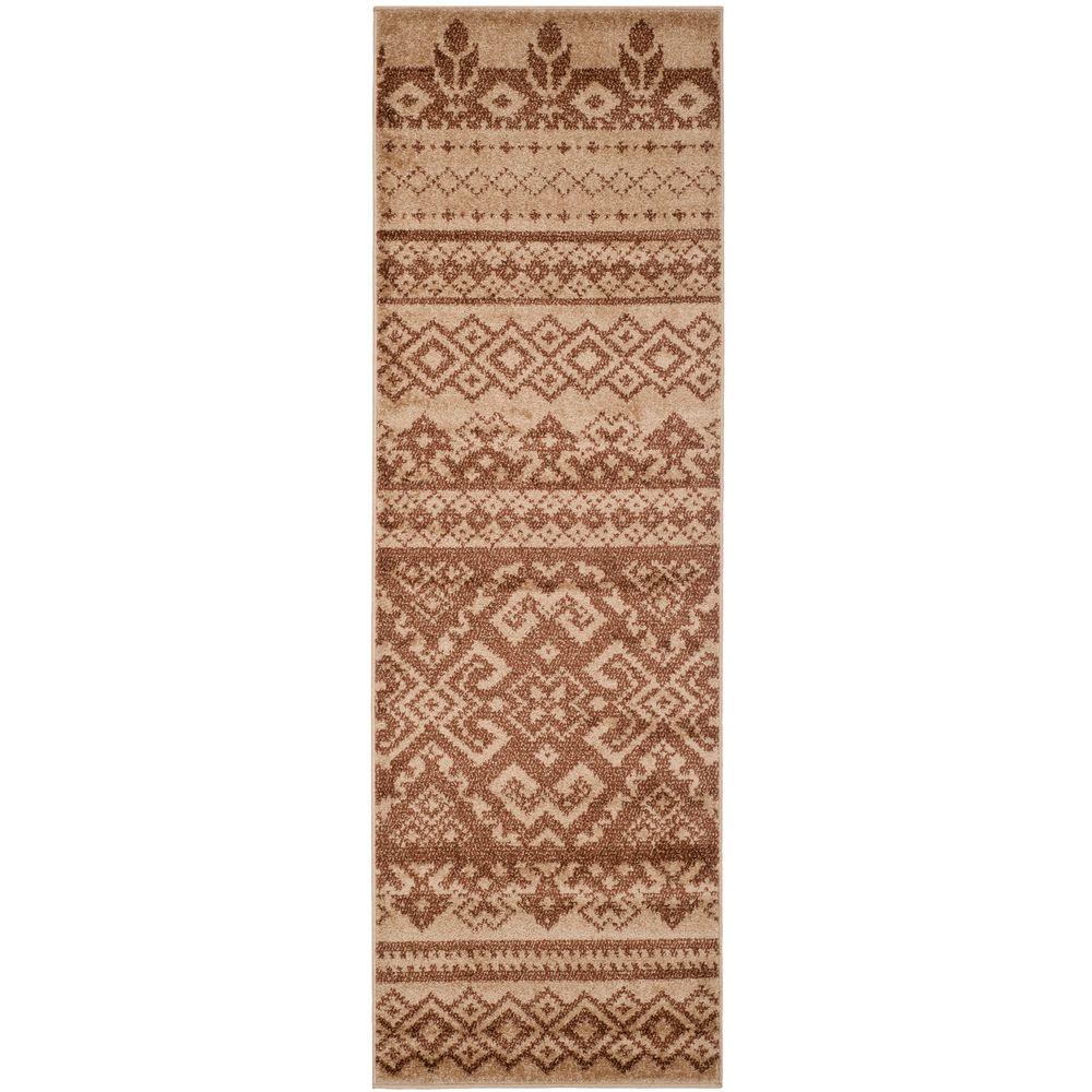 Safavieh Adirondack Camel Chocolate 3 Ft X 10 Runner Rug Safavieh Adirondack Camel Chocolate 3 Ft X 10 Runner Rug 2