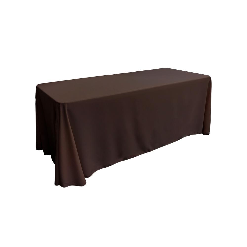 brown rectangle tablecloth