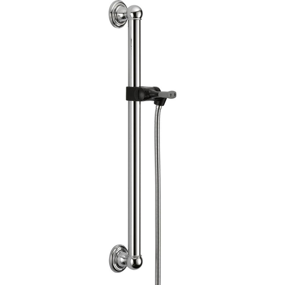 Delta 24 in. Adjustable Grab Bar Assembly in Chrome56302 The Home Depot