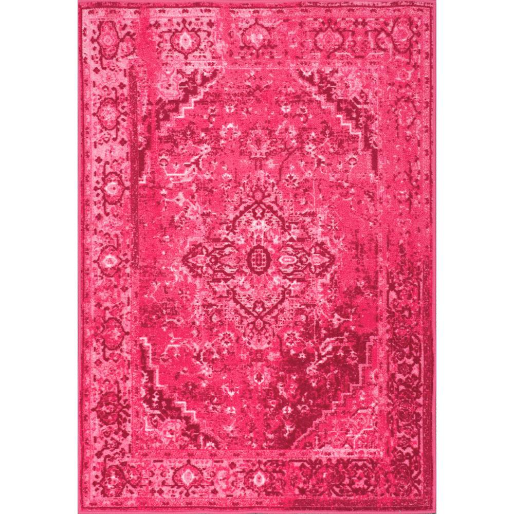 Nuloom Vintage Reiko Pink 7 Ft X 9 Area Rug Mcgz01b 6709 The Vintage Reiko Pink 7 Ft X 9 Area Rug