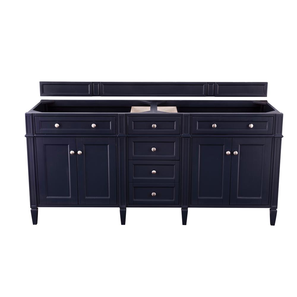 James Martin Vanities Brittany 72 In W, 72 Brittany Double Bathroom Vanity Victory Blue