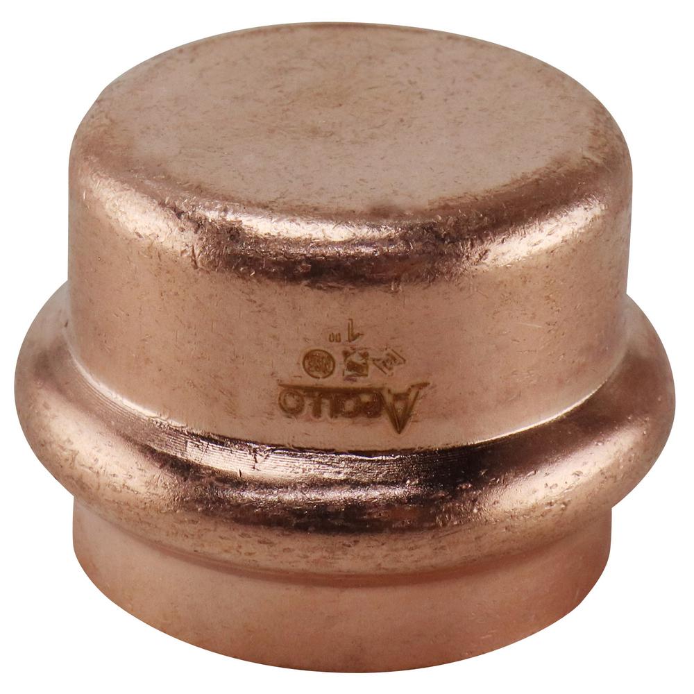 Apollo 1 in. Copper Press Tube CapXPRCAP1 The Home Depot