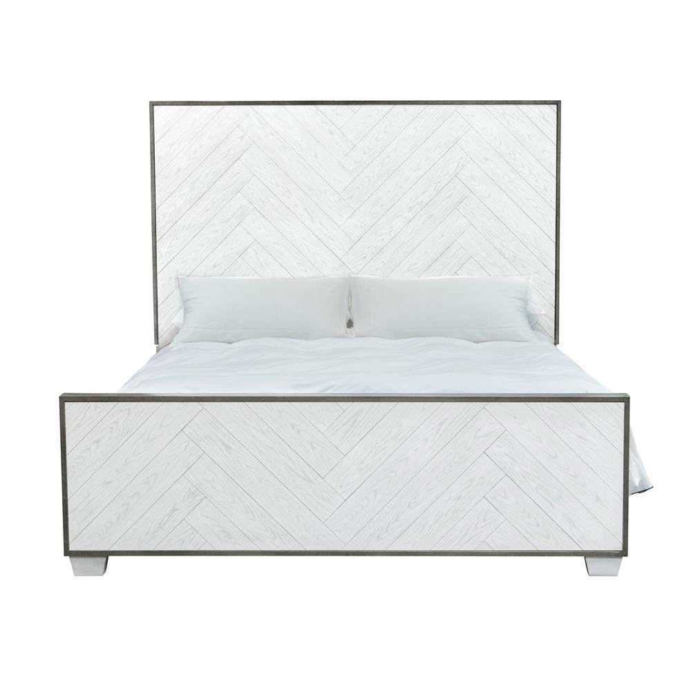 White Upholstered Headboard Beds Headboards Bedroom Modern Farmhouse Metal Frame White Wood Queen Bed