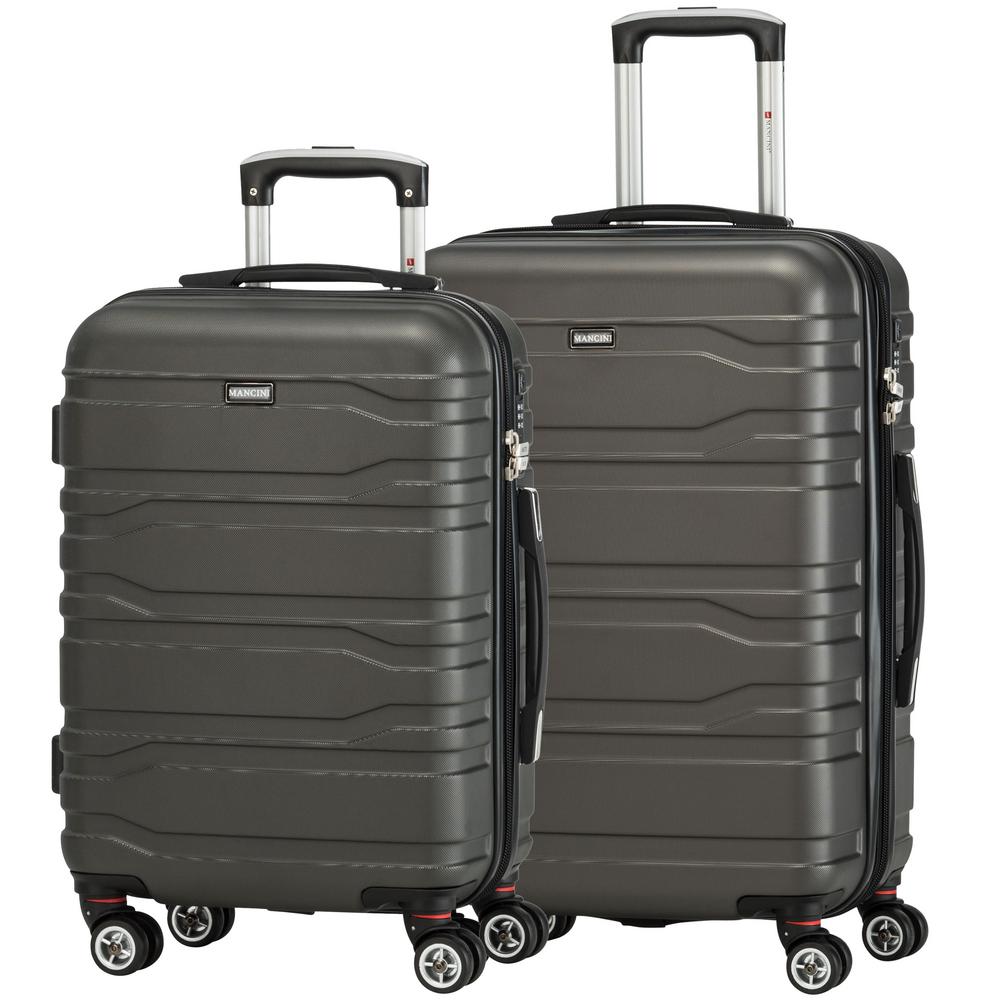 two piece hard luggage set