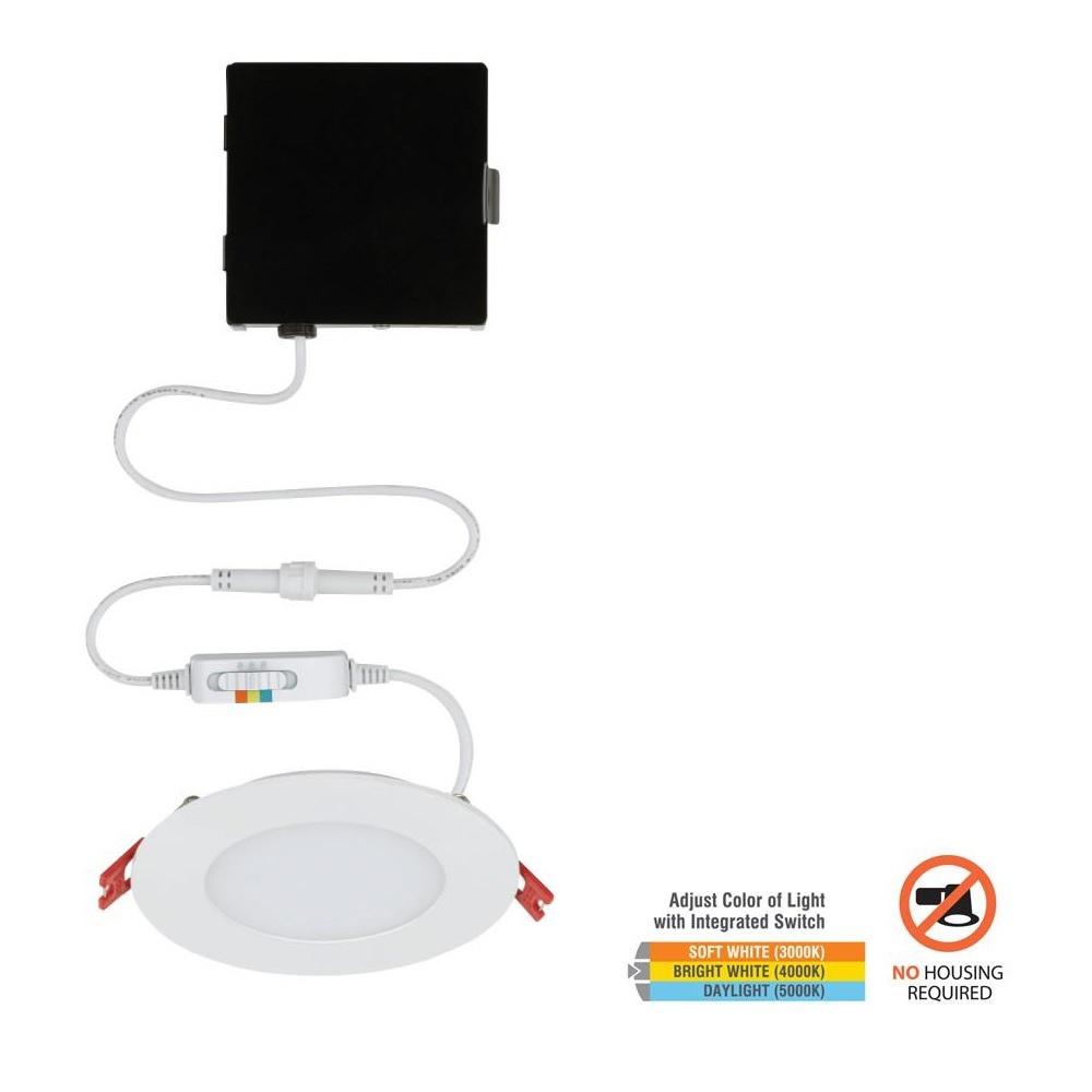 Commercial Electric Ultra Slim 4 in. New Construction and Remodel Color