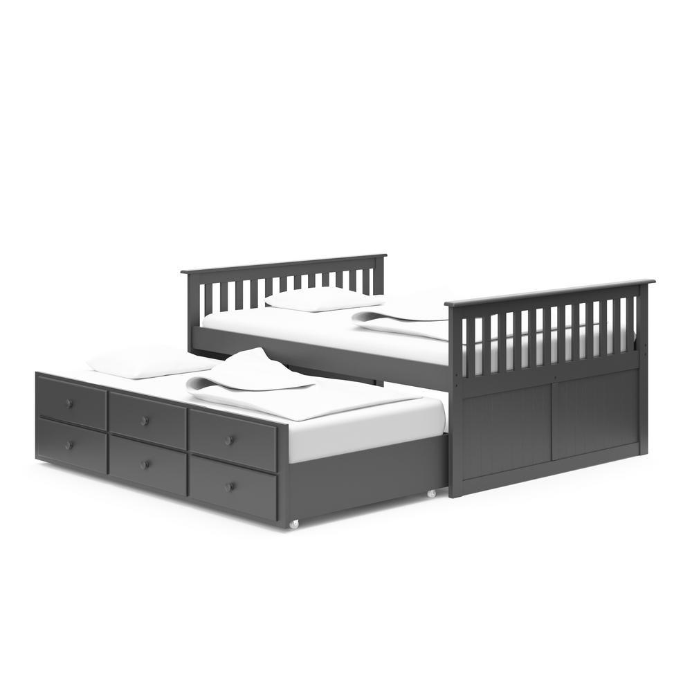 childrens trundle bed with drawers
