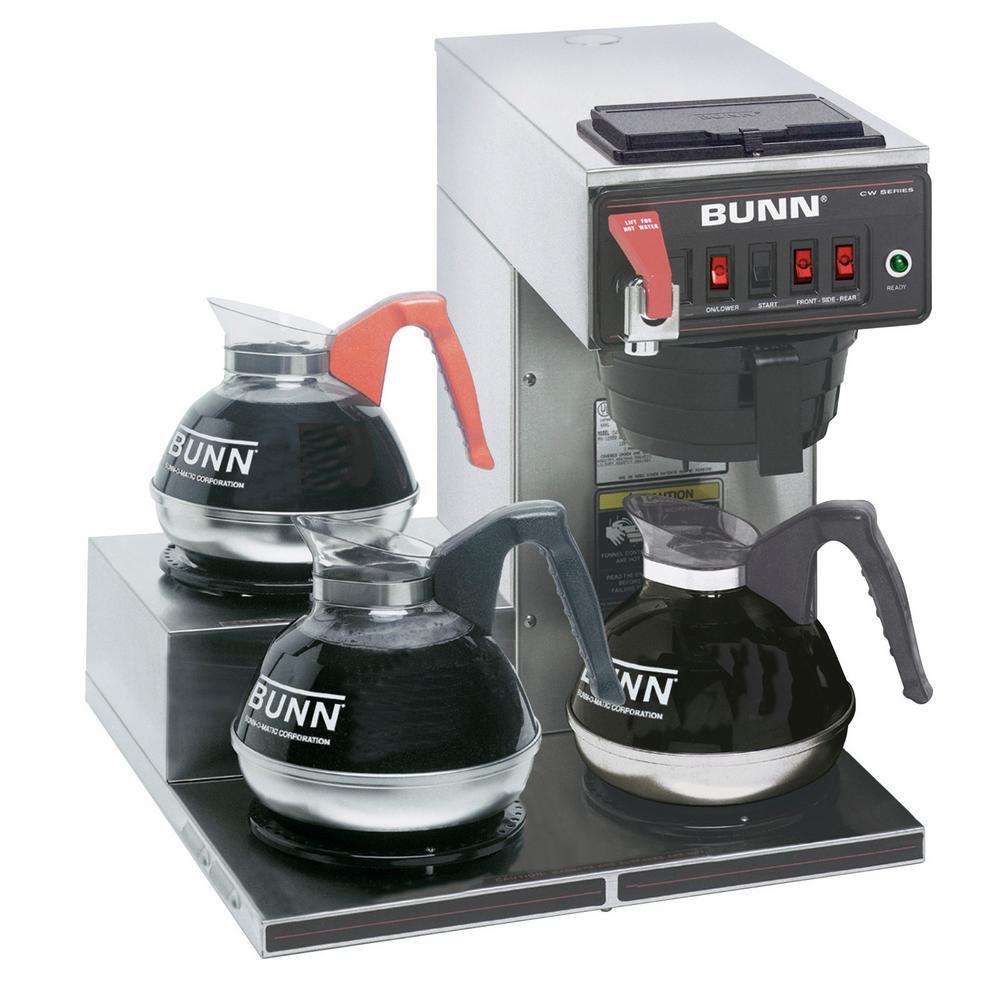 Bunn 12-Cup Automatic Commercial Coffee Brewer and 3 ...